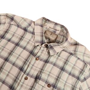 Royal Robbins Men L Short Sleeve Button Up Shirt Outdoor Hiking Lightweight Mesh